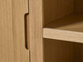 Anja - Vitrinskåp, 105x43,6x166 cm - Beige