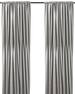 Grace - Rumsförmörkande gardin, 135x250 cm, 2-pack - Grå