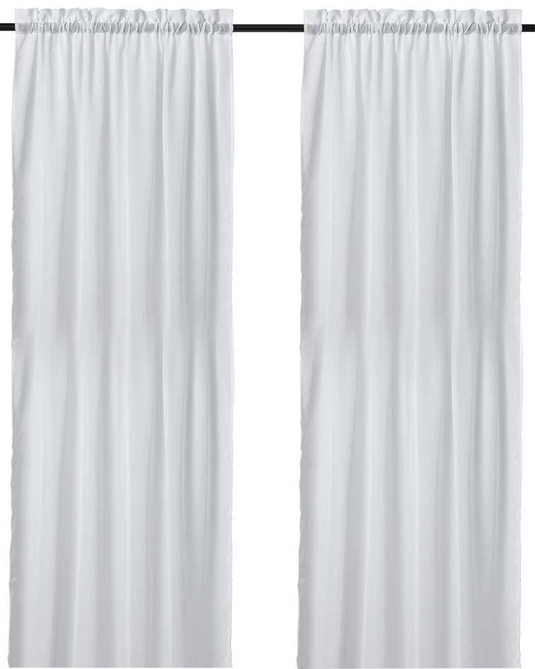 Cecilia - Gardin, 2-pack,135x250 - Vit