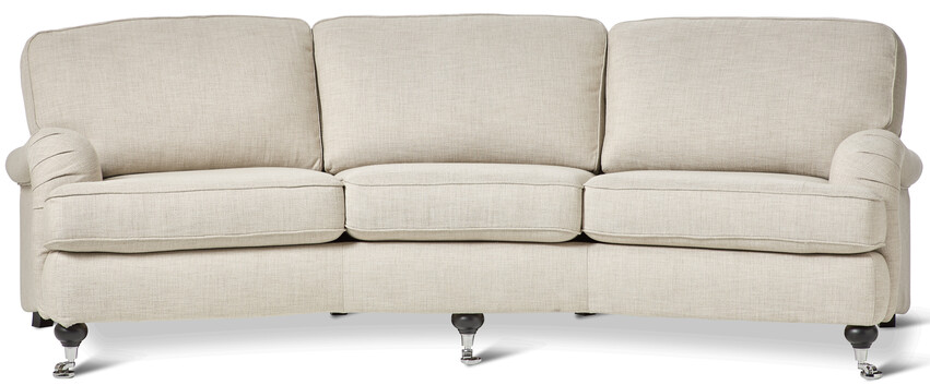 Oxford Delux - 3-sits soffa svängd, fast klädsel - Beige