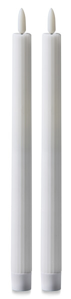 Skimra - LED-ljus, H 28 Ø 2,2 cm, 2-pack, timer - Vit