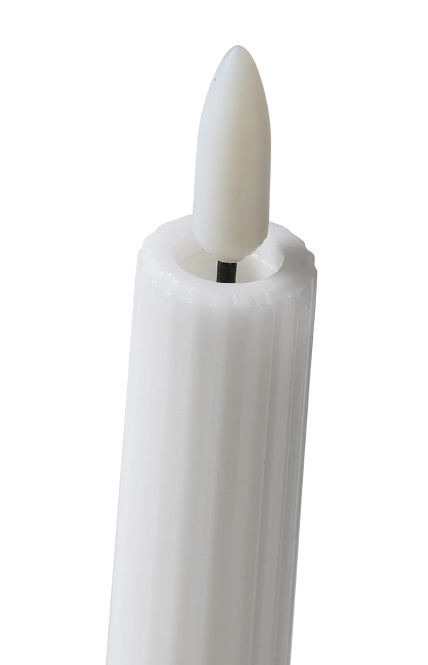Skimra - LED-ljus, 2-pack, H 28 Ø 2,2 cm, timer - Vit