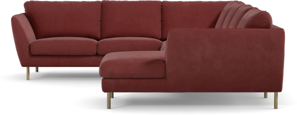 Madison Lux - Hörnsoffa med schäslong höger - Rosa
