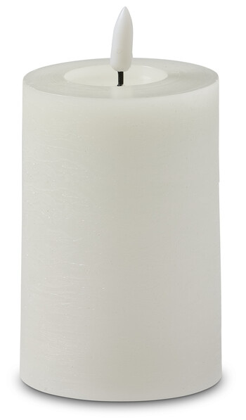 Skimra - LED-ljus, H 12 Ø 7,5 cm, timer - Vit