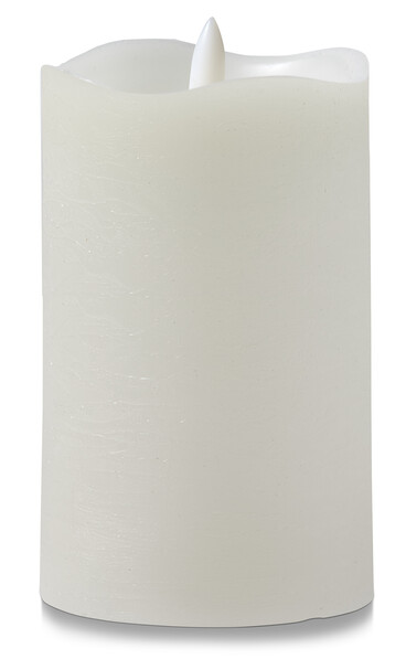 Skimra - LED-ljus, H 12 Ø 7,5 cm, timer - Vit
