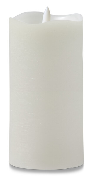 Skimra - LED-ljus, H 14,5 Ø 7,5 cm, timer - Vit