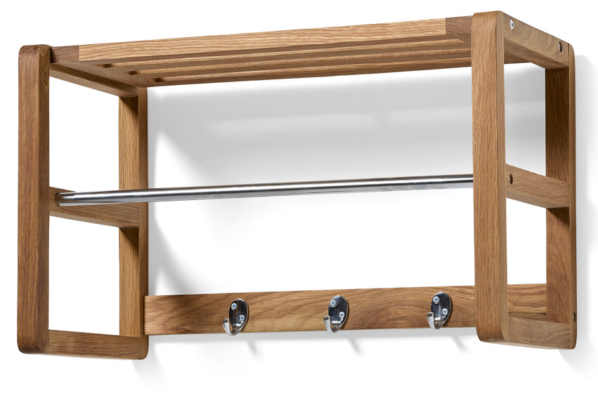 Branäs - Hatthylla, B 60 cm - Brun