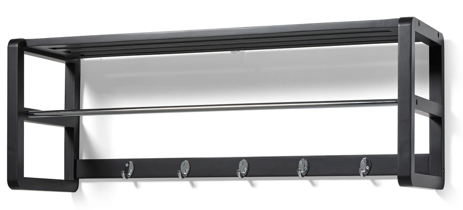 Branäs - Hatthylla, B 100 cm - Svart