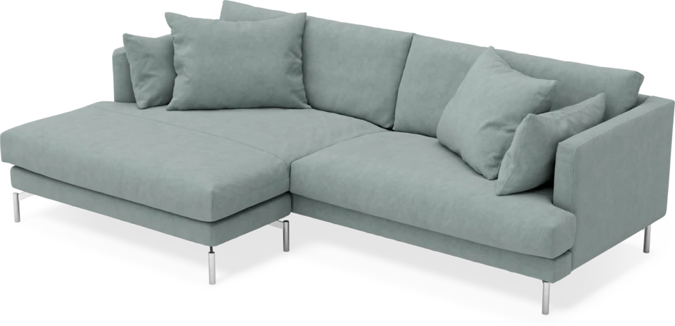 Harper - 4-sits med schäslong XL vänster - Grön