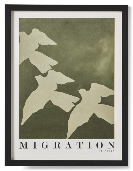 Migration - Tavla, 30x40 cm - Grön