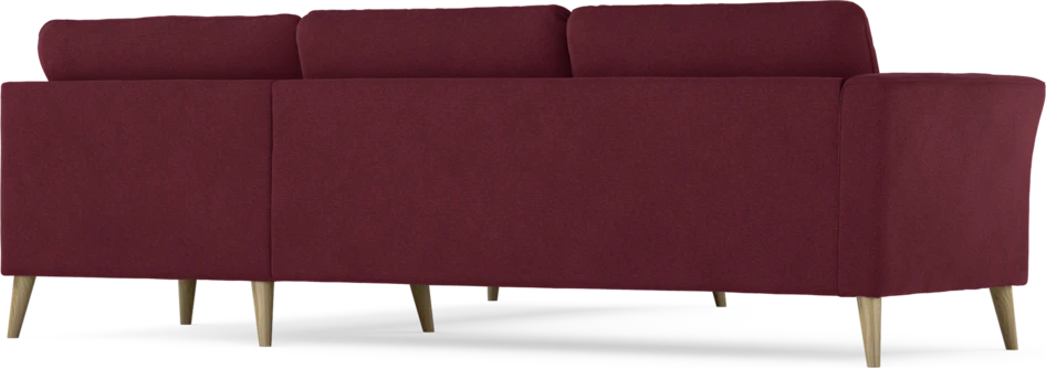 Bridge - Hörnsoffa, 2+2-sits - Röd