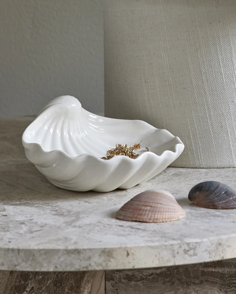 Snäcka, Dekorationsfat, 13x15x7 cm