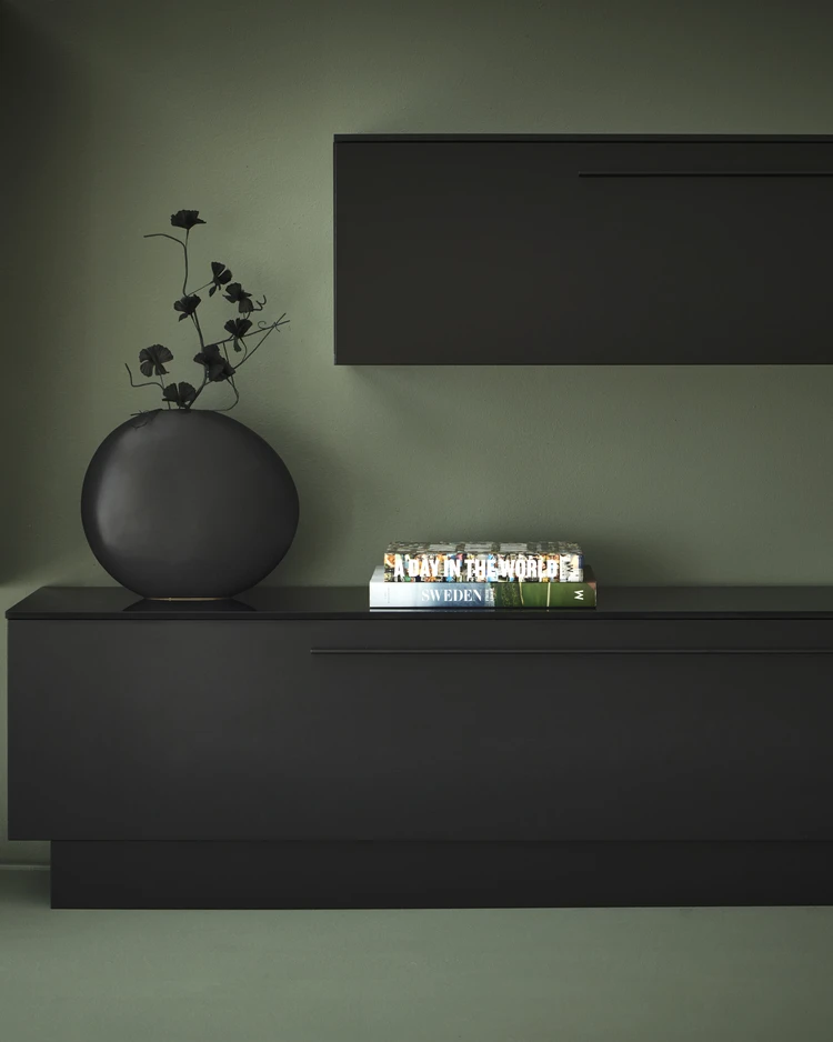 Infinity - Tv-bänk, 210x33x35-45 cm - inspiration