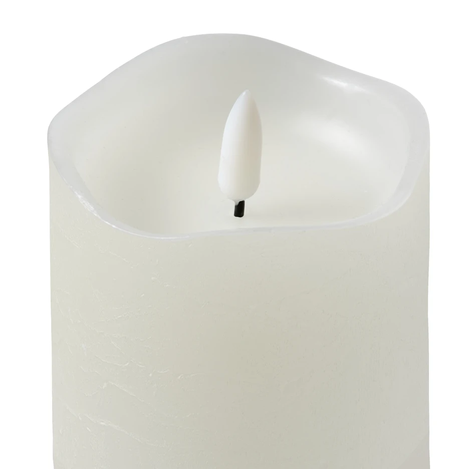 Skimra - LED-ljus, H 12 Ø 7,5 cm, timer - Vit