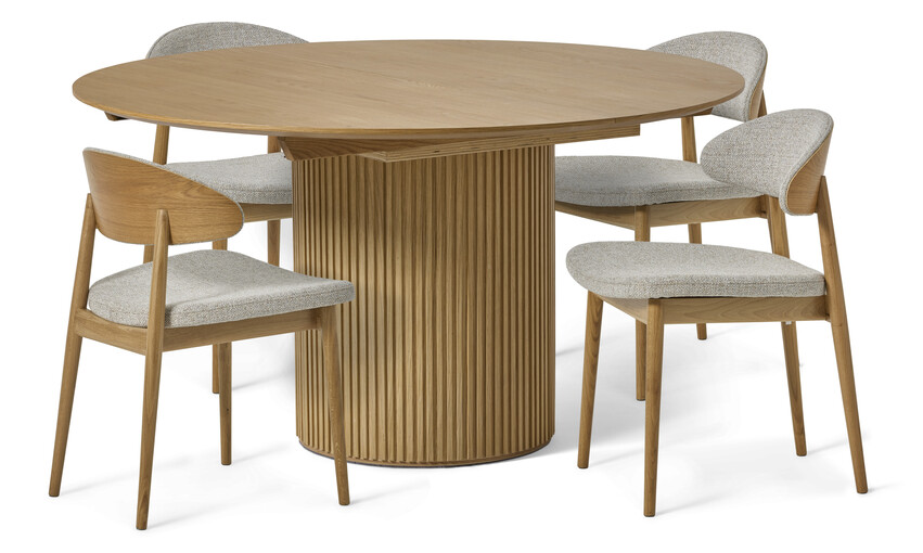Astrid - Matgrupp med 4 stolar Canape - Beige