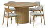 Astrid - Matgrupp med 4 stolar Canape - Beige