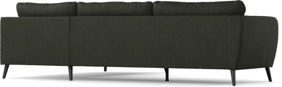 County - 2,5-sits soffa med divan höger - Grön
