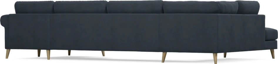 Bridge - 3-sits soffa med divan vänster och schäslong höger - Blå