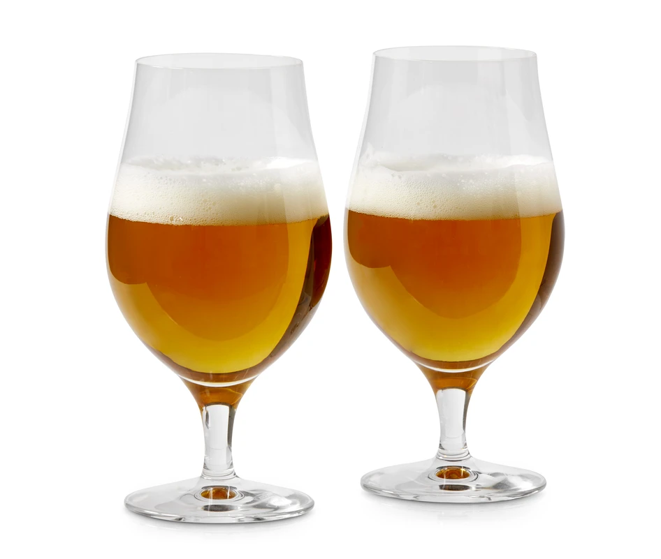 More - Ölglas 2-pack, H 17 Ø 9 cm, 47 cl - Vit