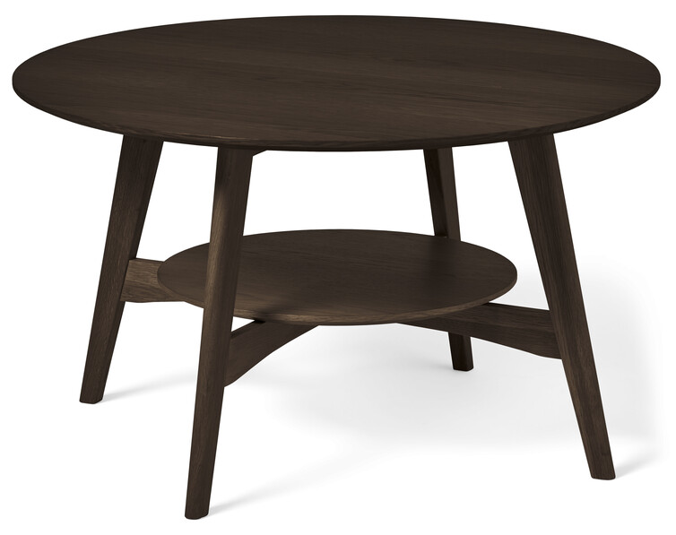 Ester - Soffbord, Ø 85, H 50 cm - Brun