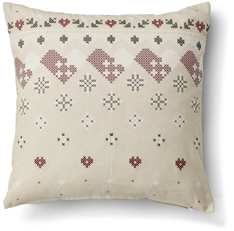 Stina - Kuddfodral, 50x50 cm - Beige