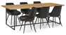 City - Matgrupp med 6 stolar Loui - Beige