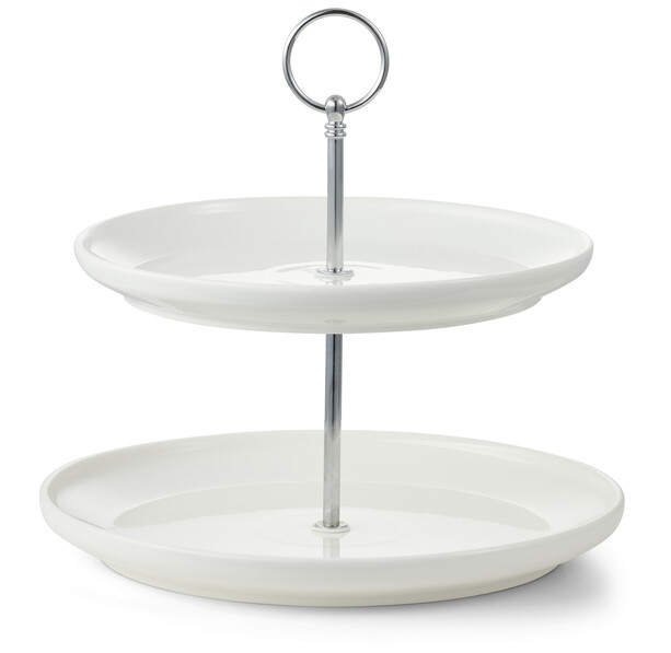 Cookie - Serveringsset, H 24,5 Ø22,1-25,2 cm - Vit