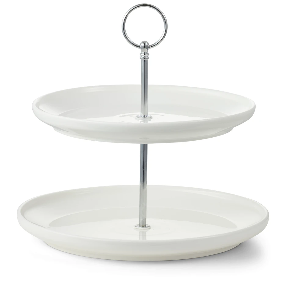 Cookie - Serveringsset, H 24,5 Ø22,1-25,2 cm - Vit