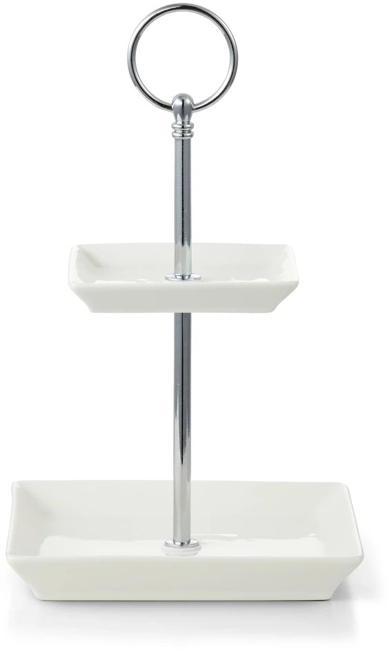 Cookie - Serveringsset, 10,5-14,5x10,5-14,5x24,3 cm - Vit
