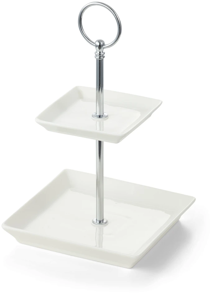 Cookie - Serveringsset, 10,5-14,5x10,5-14,5x24,3 cm - Vit