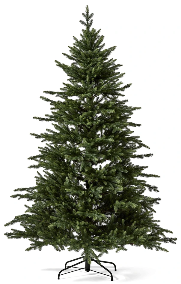 Åre Deluxe - Julgran, H 210 Ø 145 cm, LED-belysning och dimmerfunktion - Grön