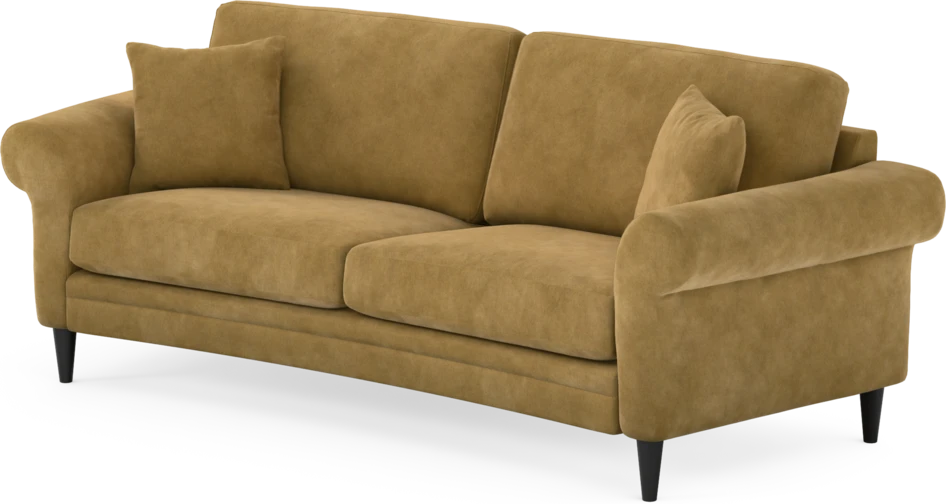 Eden - 2,5-sits soffa svängd - Gul