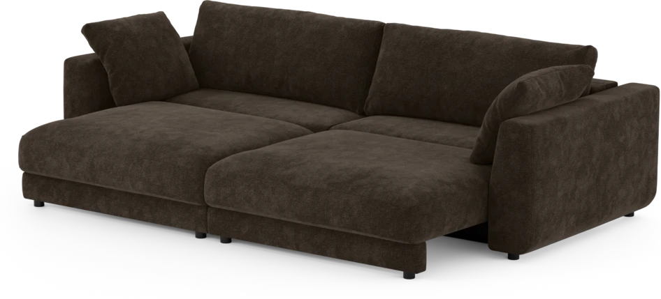 Amie - Bäddsoffa 4-sits - Brun