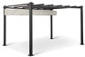 Siesta - Pergola, L 385, B 285, H 224 cm - Svart