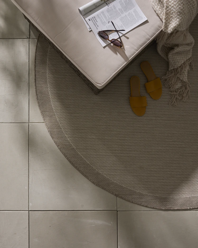 Eketorp - Flatvävd matta, inom-/utomhus, Ø 200 cm - inspiration
