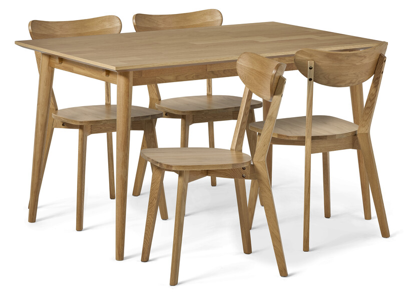 Harry - Matgrupp med 4 stolar Ludvig - Beige