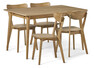 Harry - Matgrupp med 4 stolar Ludvig - Beige