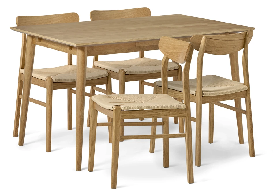 Harry - Matgrupp med 4 stolar Ida - Beige