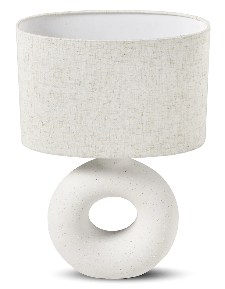 Meja - Bordslampa, H45 B14 cm - Vit