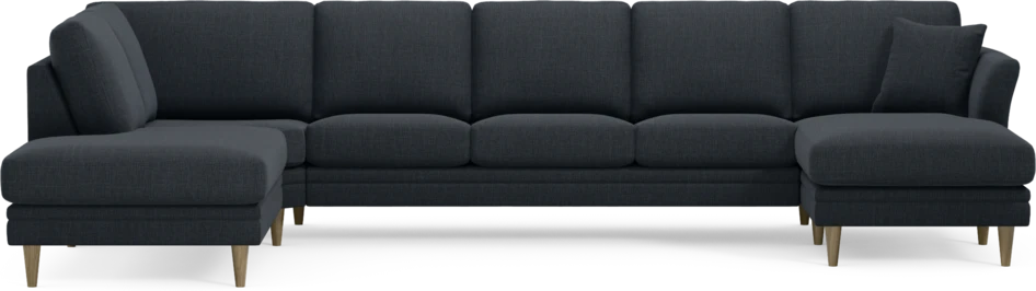 Eden - 3-sits soffa med divan vänster och schäslong höger - Blå