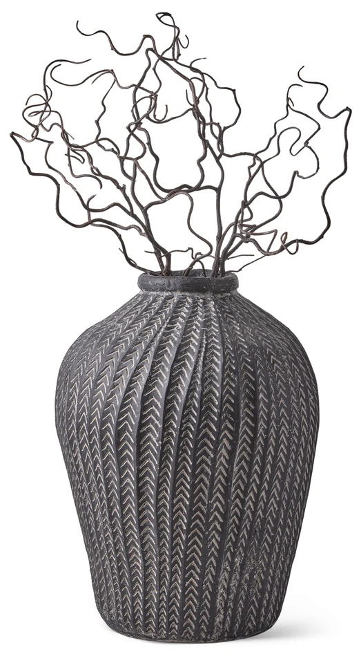 Pallas - Urna/vas, H 46,5 Ø 34/10 cm - Grå