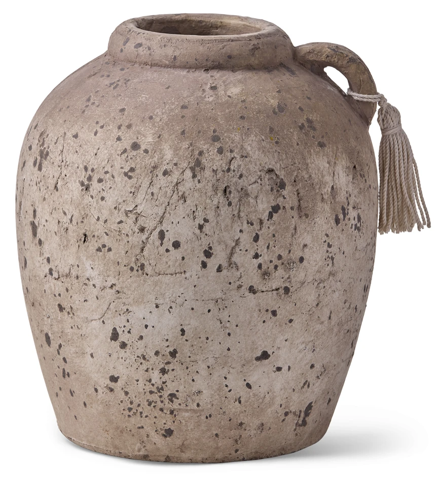 Plutos - Urna/vas, H 28 Ø 24/8 cm - Brun