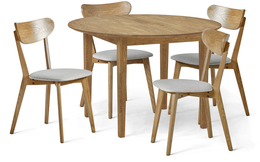 Ekerö - Matgrupp med 4 stolar Ludvig - Beige