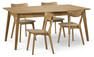 Ekerö - Matgrupp med 4 stolar Ludvig - Beige