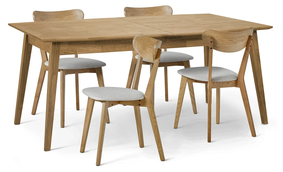Ekerö - Matgrupp med 4 stolar Ludvig - Beige