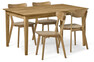Ekerö - Matgrupp med 4 stolar Ludvig - Beige