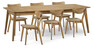 Ekerö - Matgrupp med 6 stolar Ludvig - Beige