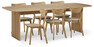 Ines - Matgrupp med 6 stolar Ludvig - Beige