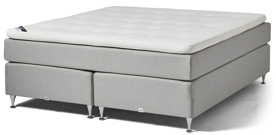 Active Exclusive - Kontinentalsäng, dubbelsäng med bäddmadrass supersoft  - Grå