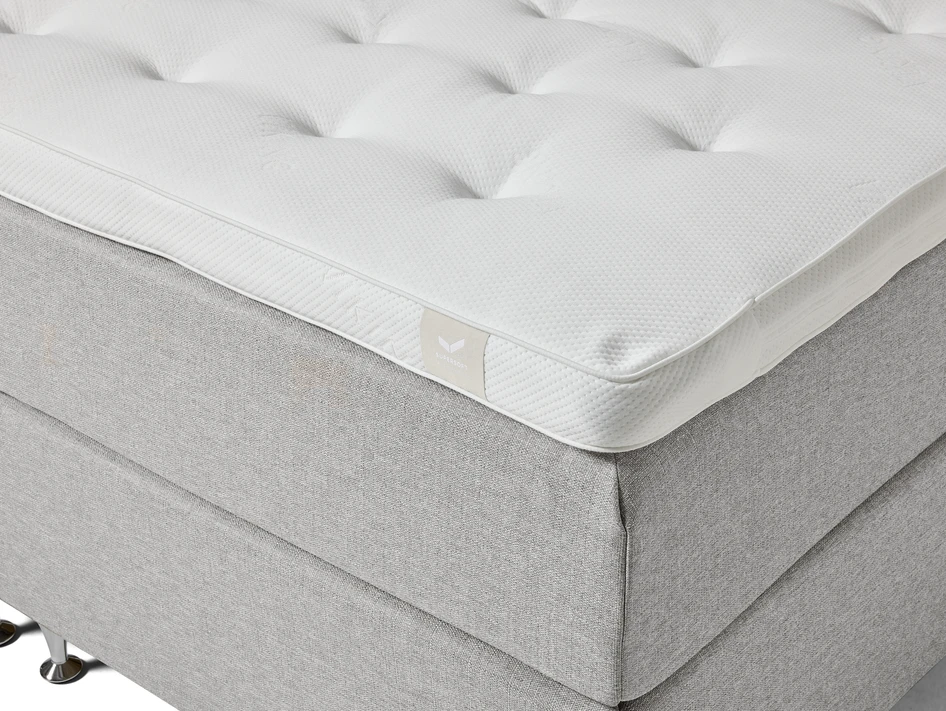 Active Comfort - Kontinentalsäng, dubbelsäng med bäddmadrass soft - Grå